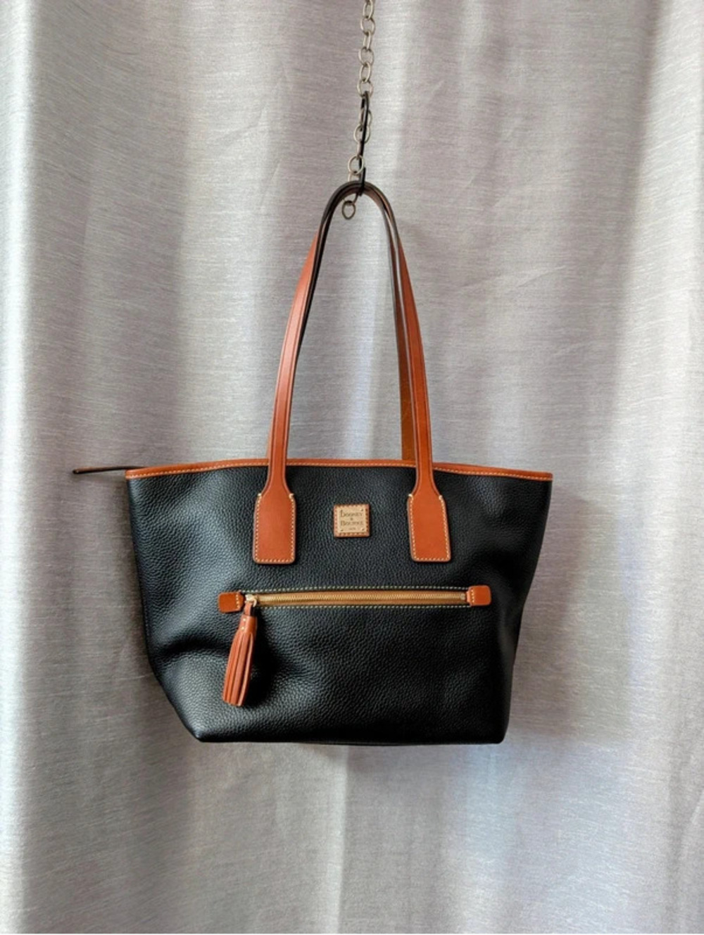 Dooney & Bourke Black Leather Small Tote